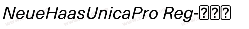 NeueHaasUnicaPro Reg字体转换